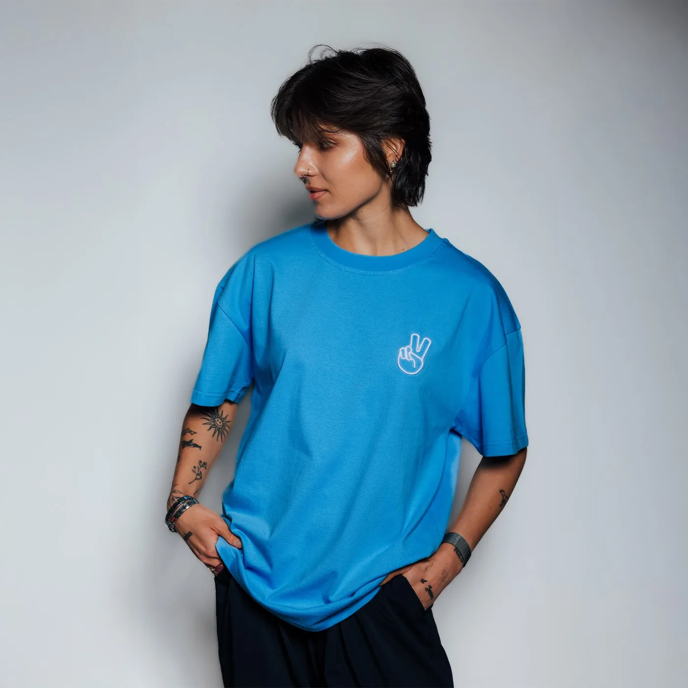 T-shirt niebieski Vamos